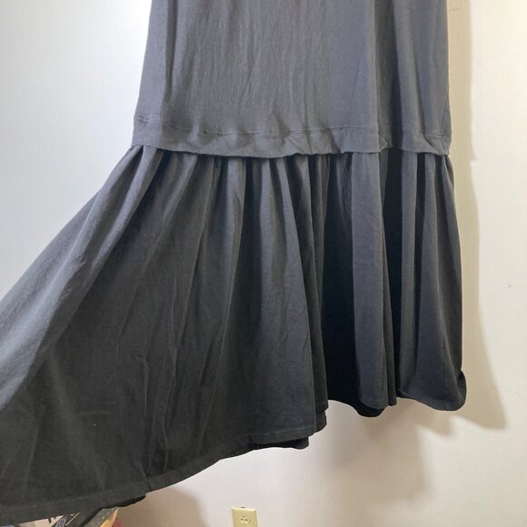 Womens Free People Free-est Cotton Drop Waist Midi Dress Black XS - Picture 5 of 8